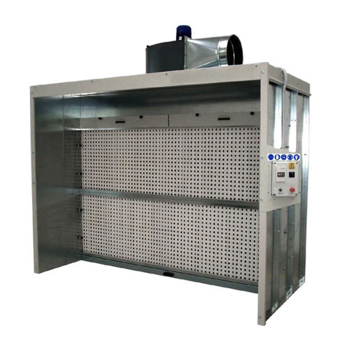 Cabine de poudrage ouverte - ZINCO SEC CARB series - GGE srl - à filtre sec / à filtre au charbon actif / à cyclone
