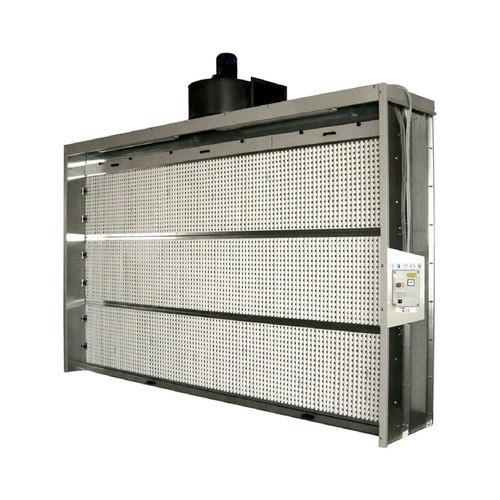 Cabine de poudrage ouverte - ZINCO SEC BIG series - GGE srl - à filtre au charbon actif / à filtre sec / à cyclone