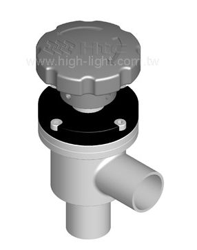 Vanne à clapet - Highlight Technology Corp. - manuelle / en angle droit / pour le vide