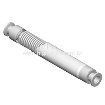 Tuyau flexible en acier inoxydable - KF-BFX series - Highlight Technology Corp. - pour le vide / à bride / tressé