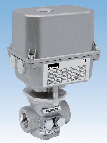 Vanne à boisseau conique - 6.5 m3/h, 500 mbar | MPV series - ECONEX S.R.L. - à commande électrique / de régulation / pour gaz