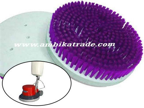 Brosse disque - Ambika Techno Industries - de nettoyage / métallique / pour balayeuse