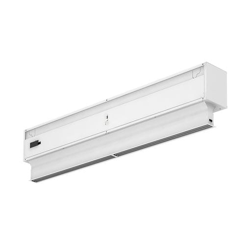 Rideau d'air ambiant - Invisair - AIRTÈCNICS - vertical / encastrable / avec chauffage électrique