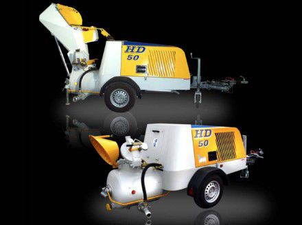 Transporteur de chapes sur semi-remorque - CONVEY HD50 - Probmat - monté sur camion
