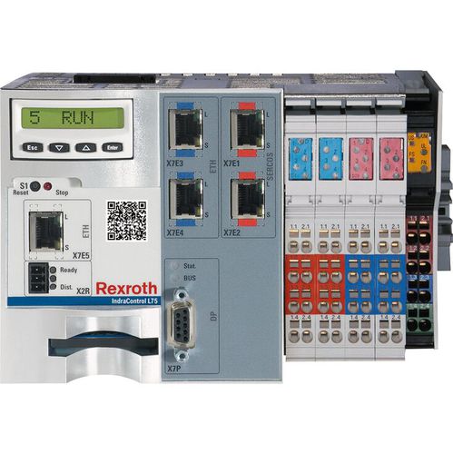 Automate programmable embarqué - CML75 series - Bosch Rexroth - Electric Drives and Controls - sur rail DIN / avec E/S intégrée / sur réseau Ethernet
