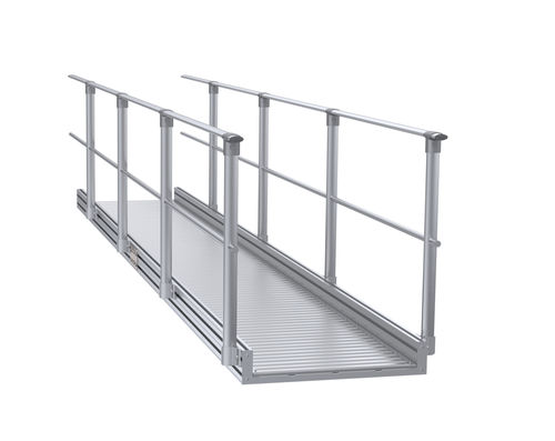 passerelle piétonne en aluminium - SOMAIN SECURITE