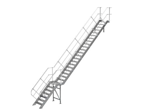 Escalier droit - SECURITOIT® escalier - SOMAIN SECURITE - en aluminium