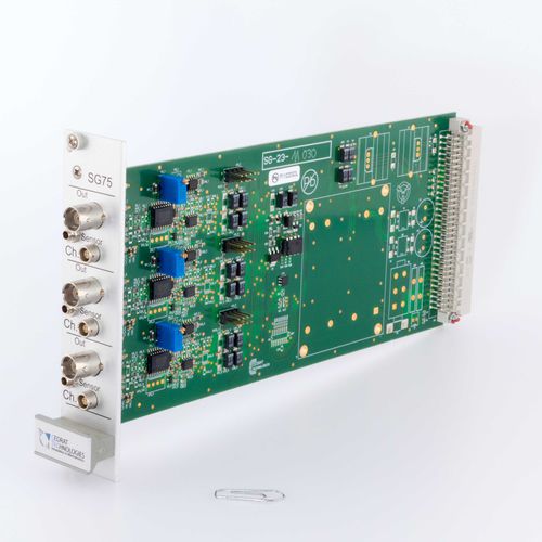 Carte de traitement de signal pour jauge de contrainte - SG-75 - CEDRAT TECHNOLOGIES