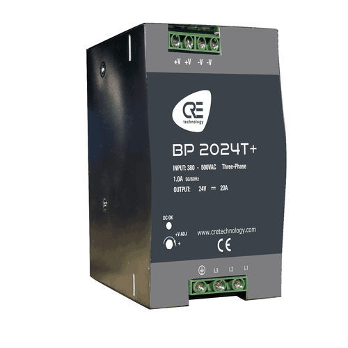 Chargeur de batterie sur rail-DIN - BP2024T+ - CRE TECHNOLOGY - plomb / Ni-Cd / pour groupe électrogène