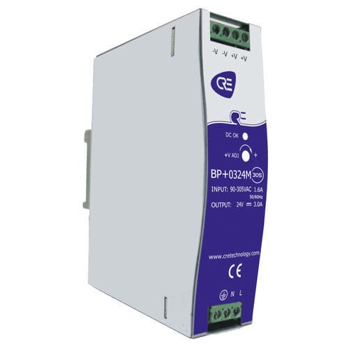 Chargeur de batterie pour groupe électrogène - BP+0324M-305 - CRE TECHNOLOGY - pour motopompe / sur rail-DIN / plomb