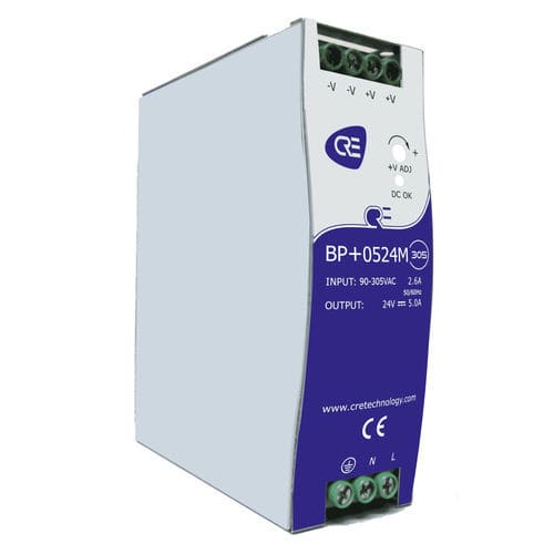 Chargeur de batterie pour groupe électrogène - BP+0524M-305 - CRE TECHNOLOGY - pour motopompe / sur rail-DIN / plomb