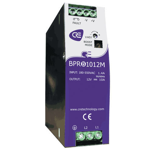 Chargeur de batterie sur rail-DIN - BPRB1012M - CRE TECHNOLOGY - plomb / Ni-Cd / pour groupe électrogène