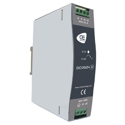 Convertisseur DC/DC sur rail DIN - DC0524-12 - CRE TECHNOLOGY - industriel / sortie de tension / ajustable