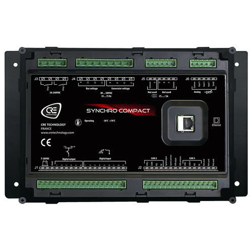 Régulateur de synchronisation pour groupe électrogène - SYNCHRO COMPACT CORE - CRE TECHNOLOGY - centrale hydroélectrique / automatique / à montage arrière