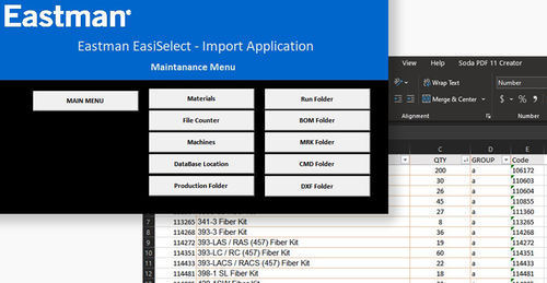 Logiciel d'imbrication - EasiSelect - Eastman Machine Company - de commande / pour textiles