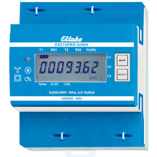 Compteur d'énergie électrique triphasé - DSZ14DRS-3x80A MID - Eltako Electronics - sur rail DIN