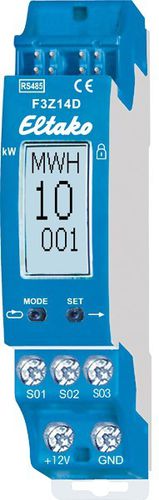 Compteur d'énergie électrique triphasé - F3Z14D - Eltako Electronics - sur rail DIN / RS-485 / sans fil