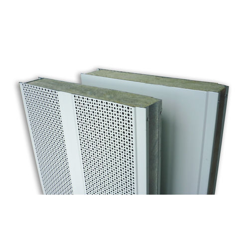 Panneau sandwich acoustique - ACUSTIMODUL-80A - Acústica Integral - Soundproofing - âme en mousse / face en acier / pour couverture