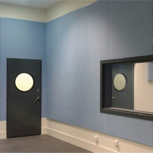 Panneau sandwich d'absorption acoustique - ACUSTIDECO - Acústica Integral - Soundproofing - âme en mousse de PVC / en tissu / de bardage