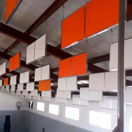Panneau isolant âme en fibres synthétiques - ACUSTIBAF-N40 - Acústica Integral - Soundproofing - face en aluminium / pour plafond / acoustique