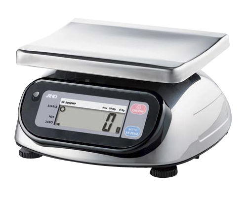 Balance avec afficheur LCD - SK-WP series - A&D COMPANY, LIMITED - en acier inoxydable / IP65 / étanche