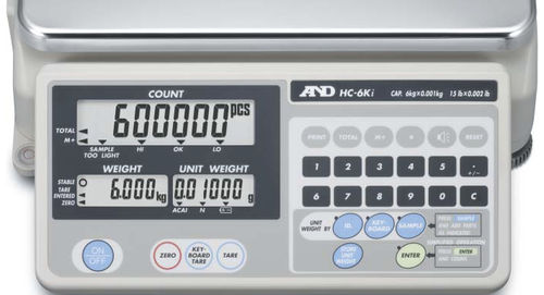 Balance compteuse - HC-i series - A&D COMPANY, LIMITED - avec afficheur LCD / en acier inoxydable