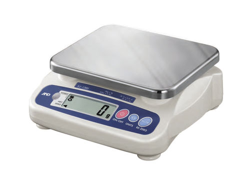 Balance avec afficheur LCD - SJ-HS series - A&D COMPANY, LIMITED - en acier inoxydable / compacte / benchtop
