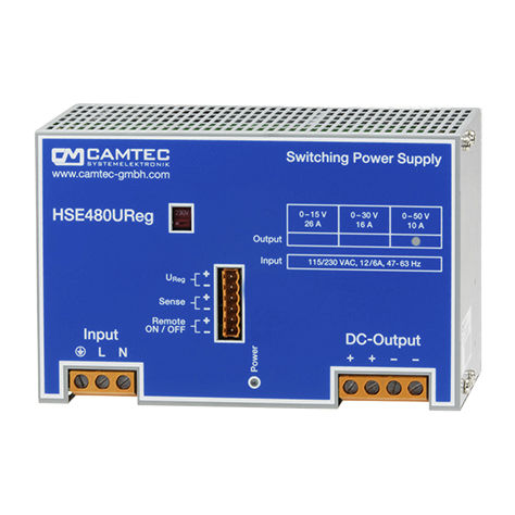 Alimentation électrique sur rail DIN - HSEUreg04801 - Camtec Power Supplies GmbH - AC/DC / programmable