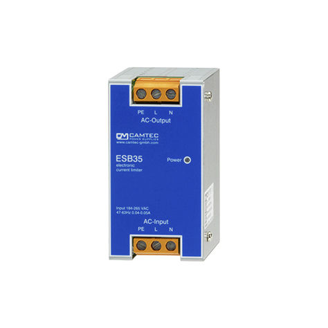 Contrôleur de courant monté sur rail DIN - ESB00351 series - Camtec Power Supplies GmbH