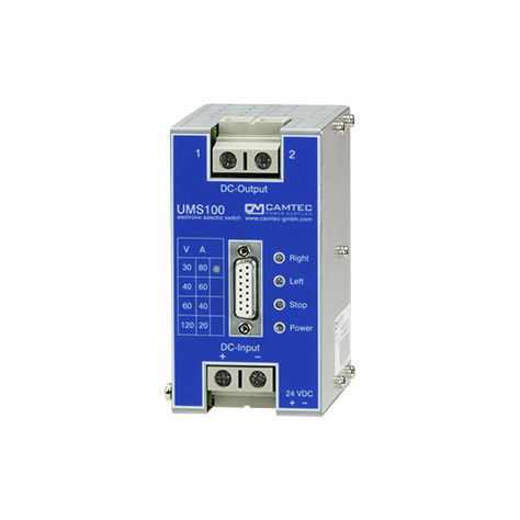 Relais statique DC - UMS00025 series - Camtec Power Supplies GmbH - à montage sur panneau / de puissance / à MOSFET
