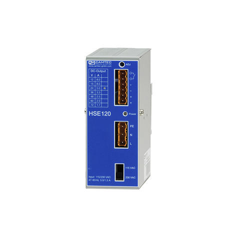 Alimentation électrique sur rail DIN - HSE01201 - Camtec Power Supplies GmbH - AC/DC / à découpage / monophasée