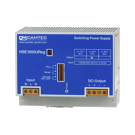 Alimentation électrique sur rail DIN - HSEUreg10001 - Camtec Power Supplies GmbH - AC/DC / de laboratoire / programmable