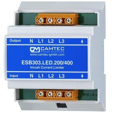 Contrôleur de courant monté sur rail DIN - ESB303.LED.200 - Camtec Power Supplies GmbH - triphasé