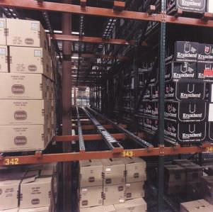 Rayonnage pour entrepôt de stockage - max. 3 000 lb | Gravity - Ridg-U-Rak - dynamique / pour boîtes / à palettes