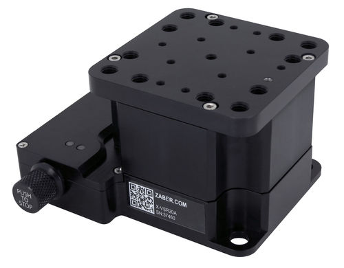 Platine de positionnement verticale - X-VSR series - Zaber Technologies - Vancouver, BC - manuelle / mono-axe / avec contrôleur intégré
