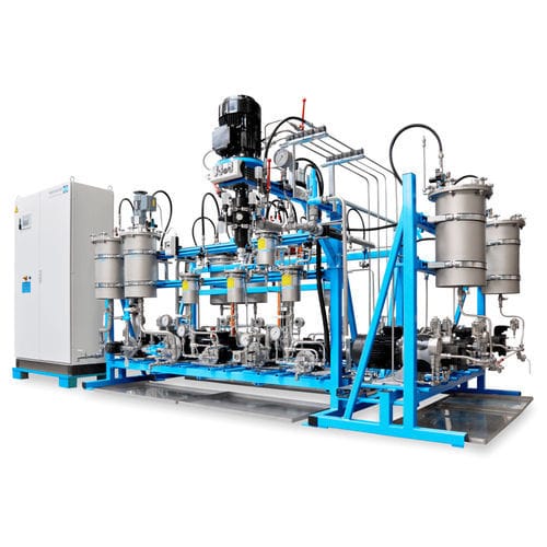 Ligne de production de blocs de mousse souple en PUR - LABFOAM - Hennecke GROUP - en continu