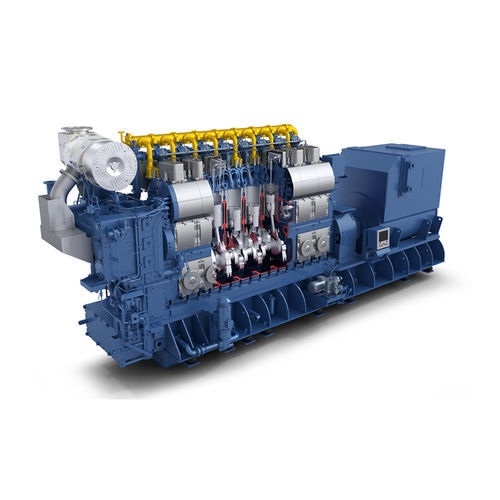 Moteur thermique bi-combustible - H35DF series - Hyundai Heavy Industries-Marine Engine - à gaz / diesel / multicylindre