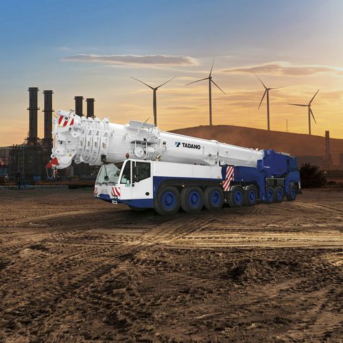 Grue montée sur camion - AC 8.500-1 - TADANO FAUN - à flèche relevable / tout terrain / de levage