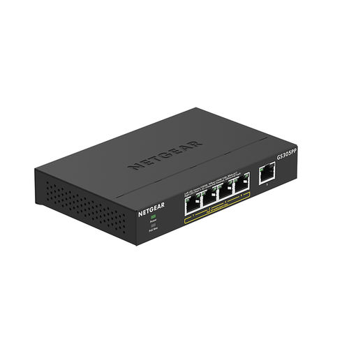 Commutateur Ethernet non administrable - GS305PP - NETGEAR - 5 ports / gigabit / à liaison sans fil