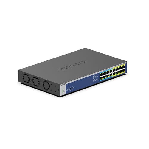 Commutateur Ethernet non administrable - GS516UP - NETGEAR - 16 ports / Gigabit Ethernet / à liaison sans fil