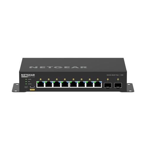 Commutateur Ethernet administrable - GSM4210PX - NETGEAR - 8 ports / mural / box