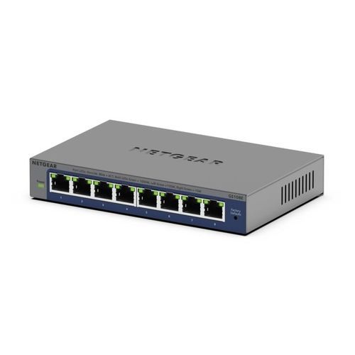 Commutateur Ethernet non administrable - GS108E - NETGEAR - 8 ports / Gigabit Ethernet / mural