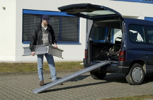 Rampe de chargement en aluminium - ABS series - ALTEC - pliante