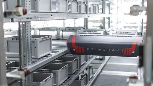 Système de stockage à navette compact - TGW-Mechanics