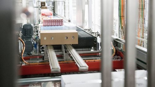 Système de palettisation robotisé - Stax - TGW-Mechanics - couche par couche / à portique / automatisé