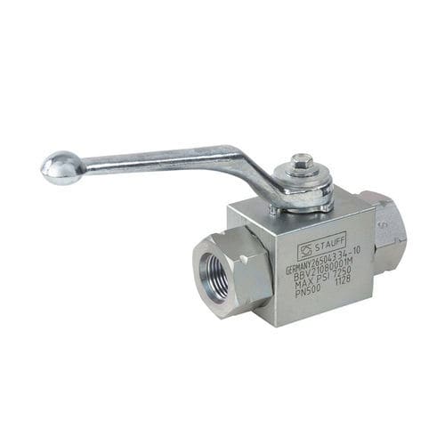 Vanne à boisseau sphérique - BBV-2-C308M-0001-M - STAUFF - hydraulique / de contrôle / avec raccordement par bride SAE