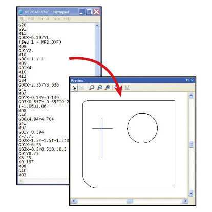Logiciel de programmation - NC2CAD - MTC Software - de conversion / de process