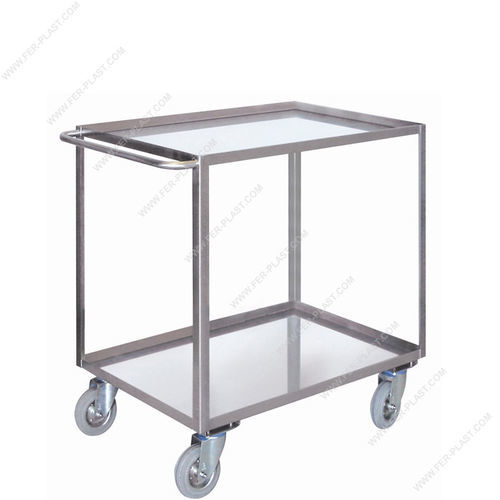 Chariot de transport - 41AV-41V - Ferplast - en acier inoxydable / à étagères / porte-bouteille