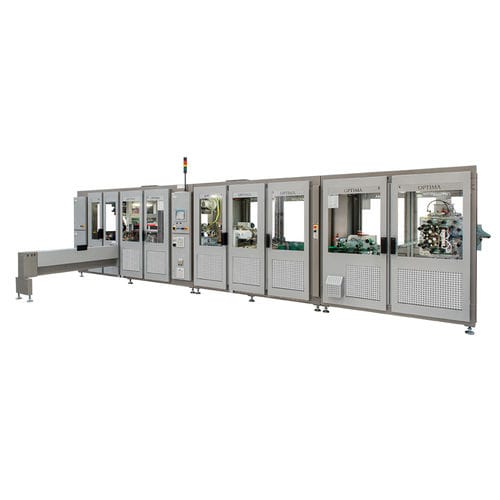 Machine d'emballage automatique - HS1 OS1 - OPTIMA packaging group GmbH - sous forme de ligne / compacte / pour produits hygiéniques