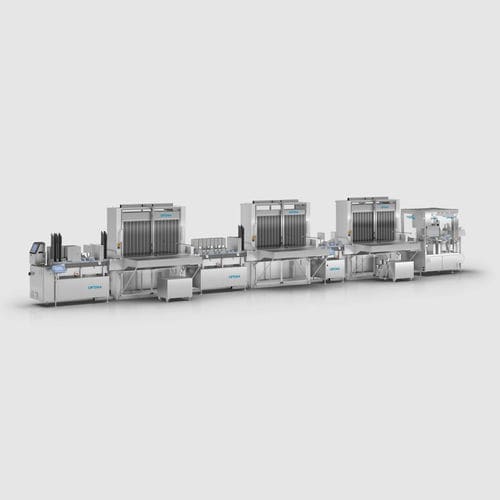 Ligne de production de tests ELISA - ImmuCoat - OPTIMA packaging group GmbH - automatique / modulaire